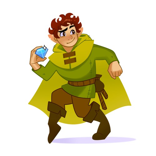 Fun Halfling Character Design For Book Illustrations