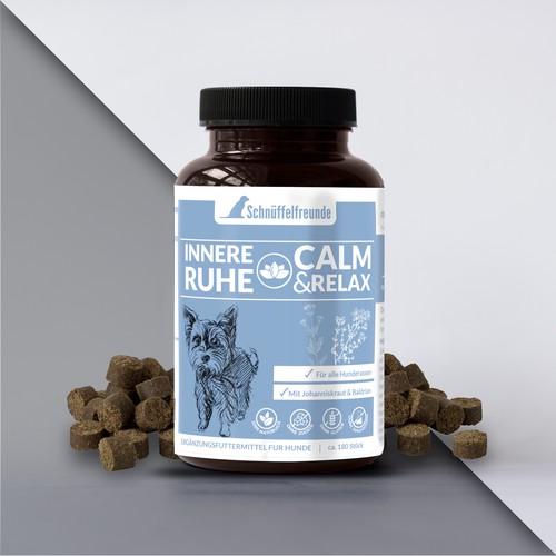 Proposal Simple Label Design for Dog Supplements Subrange