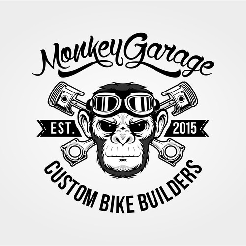 create a cool & nice, old school, crazy ape logo for our Monkey Garage