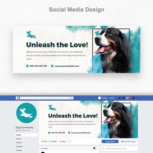 Clean and Creative Design For Facebook Cover
