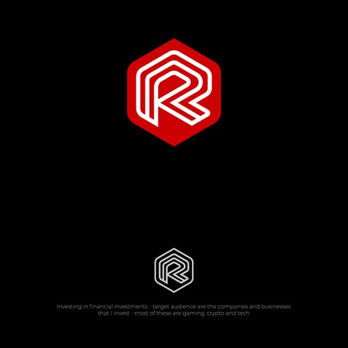 Lettering Logo alphabet R