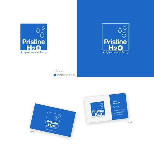 Logo and biz card for Horticultural Water Treatment Company
