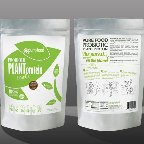 Guaranteed Winner! - Design a Simple, Typography-driven Product Label for Our Healthy Protein Powder