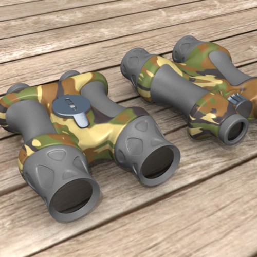 Industrial Design of a pair of Binocular ( Cosmetic Look Design of New Binocular)