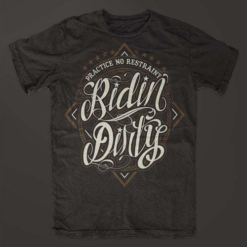 Ridin' Dirty Clothing T-shirt designs