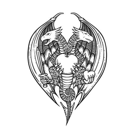 Design a medieval heraldic symbol