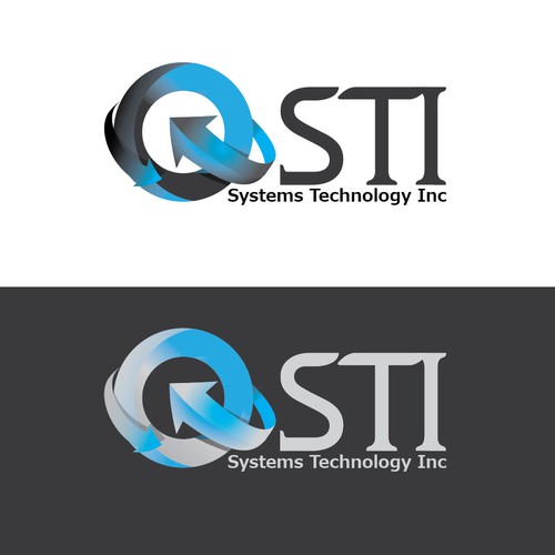 Create a simple, abstract and contemporary logo for STI