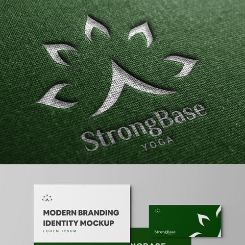 Modern sophisticated Logo for StrongBase Yoga