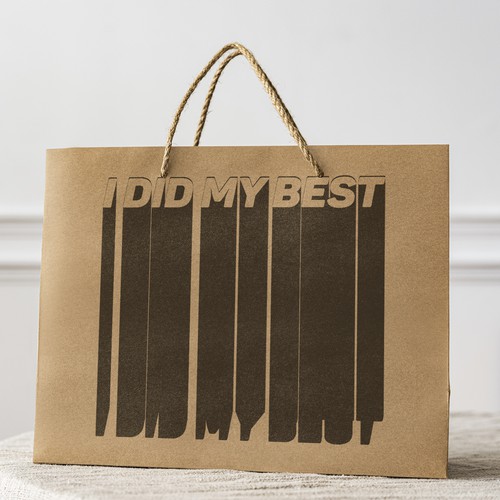 Simple gift bag designs for a gag gift company