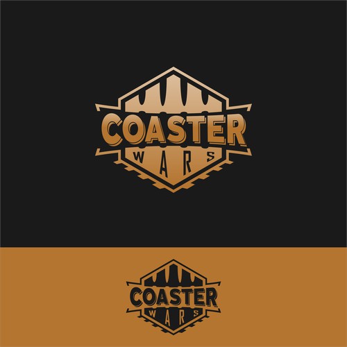 Create a custom logo for "Coaster Wars"