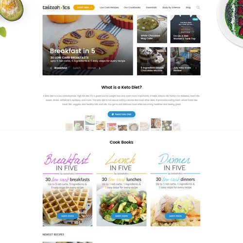 Diet Blog design