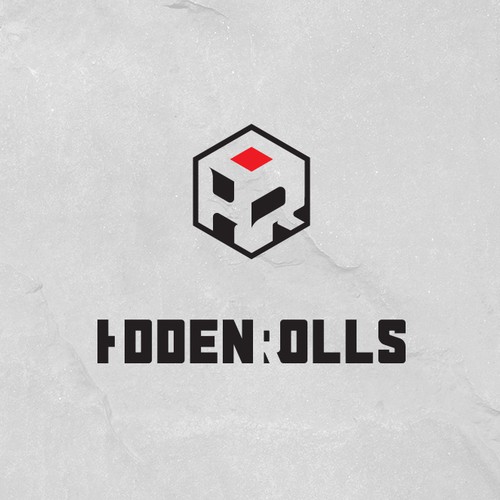 Negative-space Monogram Inside A Dice