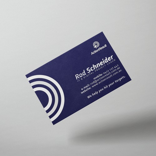 Bussines card design for digital project coach