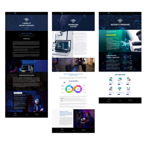 Cyberock web designs using wix