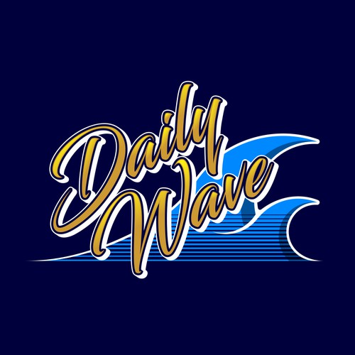 A strong brand logo for 'Daily Wave' fashion start up