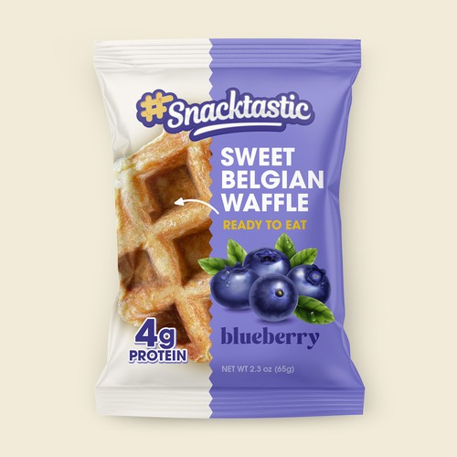 Snacktastic Belgian Waffle package