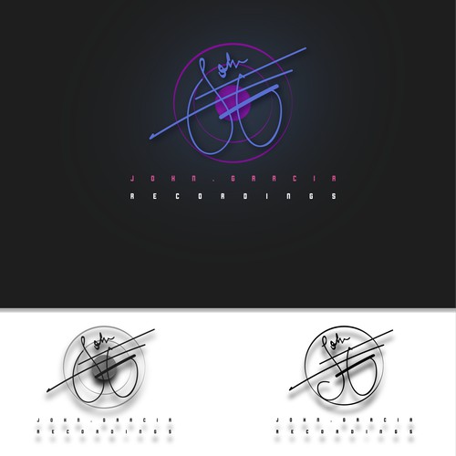 Elegant logo for a music producer. 