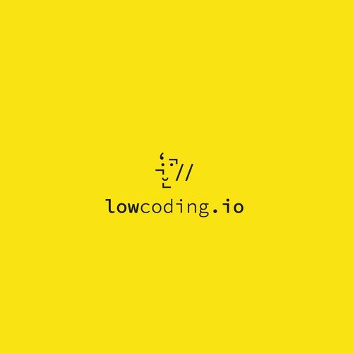 Low code disruption and design the LowCoding.io logo