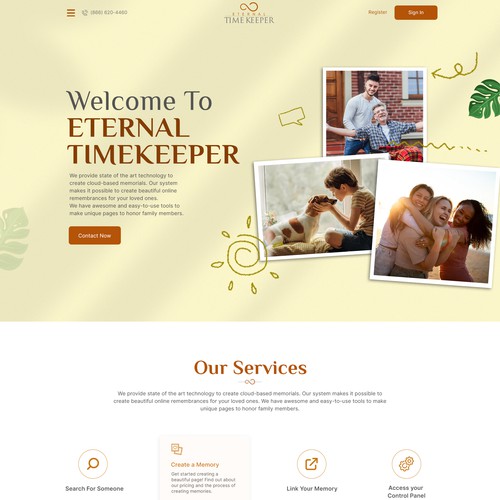 Eternal Timekeeper Website