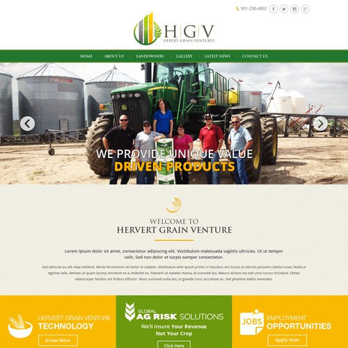 Agriculture Industries Web Design