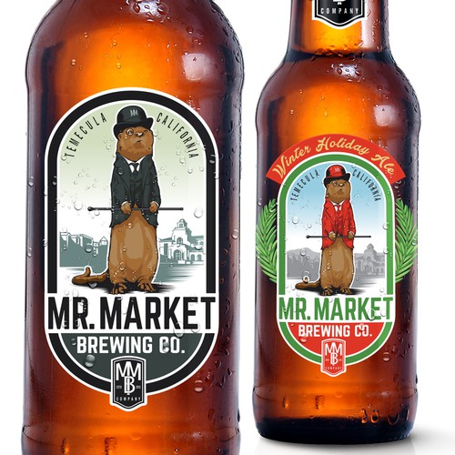 Quality Craft Beer Label Design for Mr. Market 
