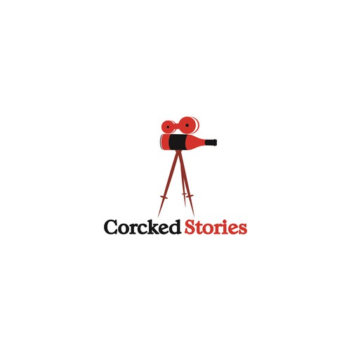 Logo concept for crocked stories