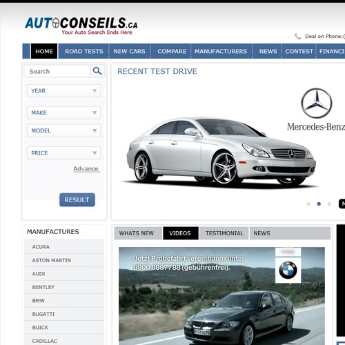Cars Search Website