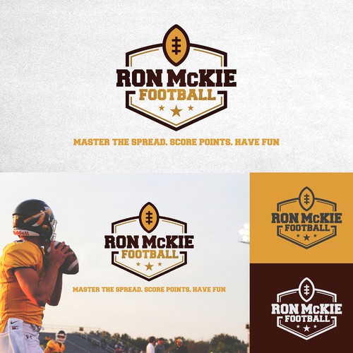 Bold and New logo for an American Football coach