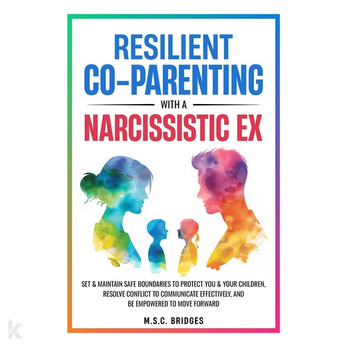 Modern Book Cover for Resilient Co-Parenting with a Narcissistic Ex