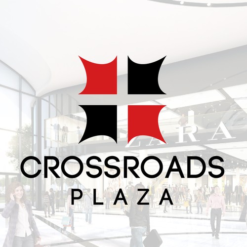 Crossroads Plaza - Mall logo design