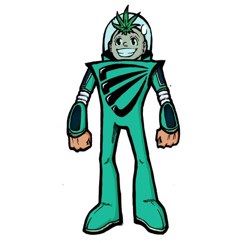 The Green Shield Space Man Defender