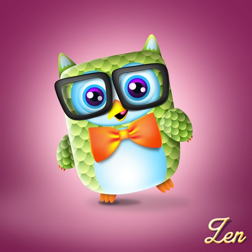 Can you create the cutest nerd owl in the world?
