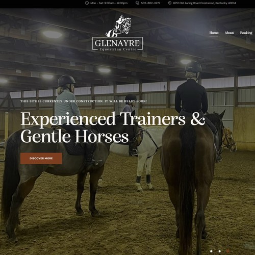 GlenAyre Equestrian Centre Website