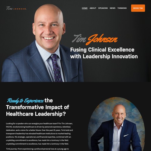Healthcare Speaker Website