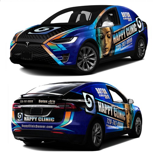 AWESOME CAR WRAP DESIGN for Happy Clinic