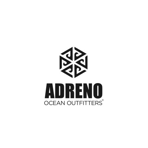 Logo for "ADRENO Ocean Outfitters"