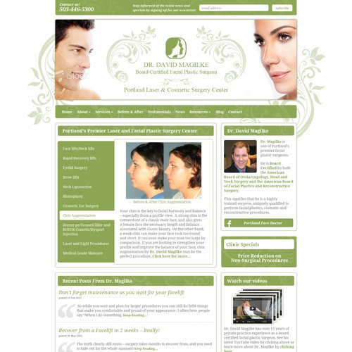 New website design wanted for Portland Laser & Cosmetic Surgery Center