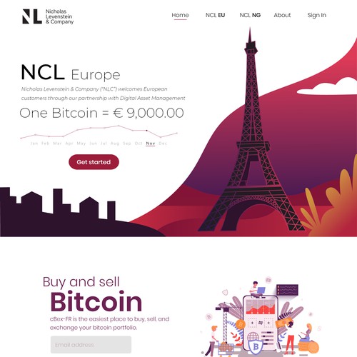 Cryptocurrency Landing Page