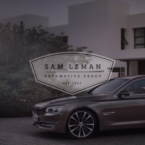 Clean Modern Industrialized Logo - Sam Leman Automotive Group - 7 stores - 7 franchises