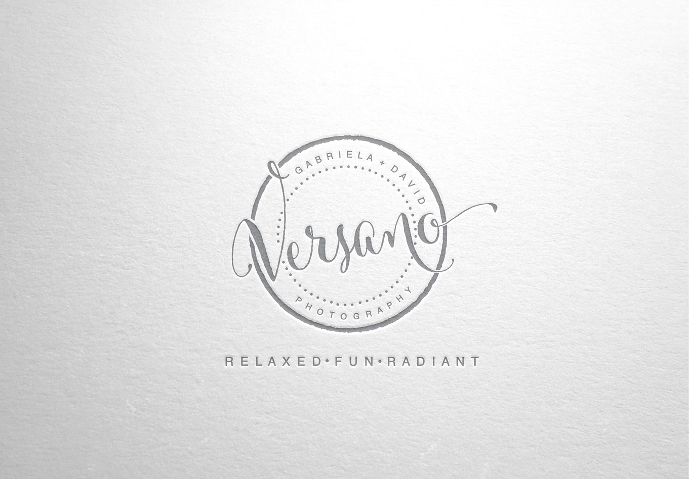 Create a modern and stylish logo for a Husband and Wife Photography Studio.