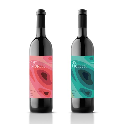 Wine label for 49° North