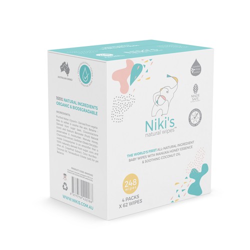 logo and packaging design wet wipes