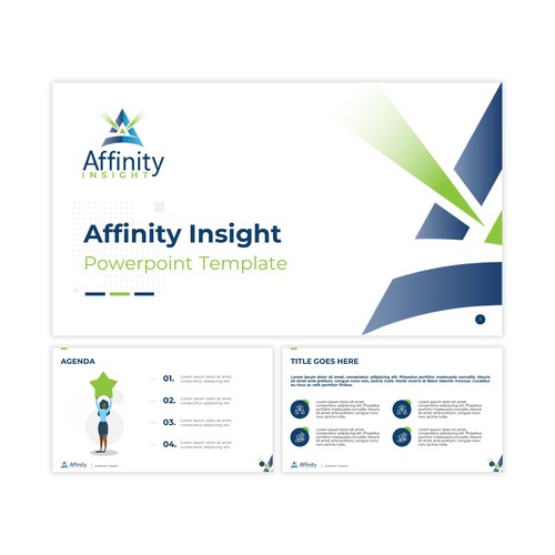 Minimalist Powerpoint template Affinity Insight