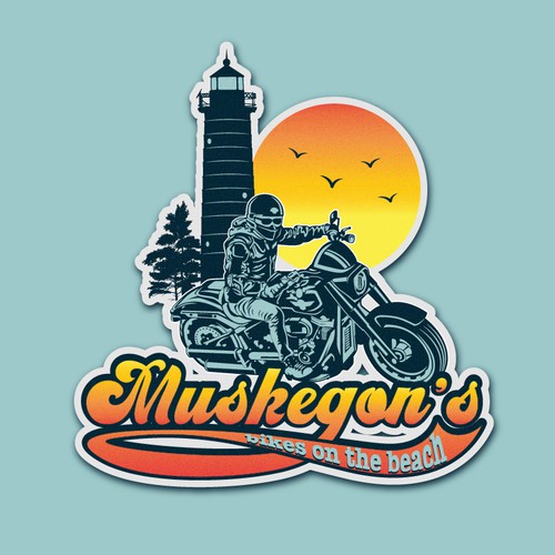 muskegon's biker logo