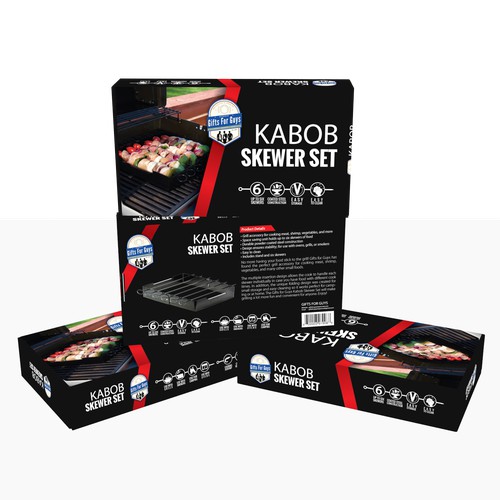 Gifts for Guys Grill Kabob Skewer Set