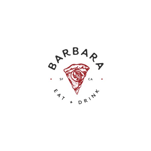 Hipster pizzeria logo