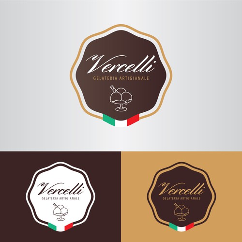 Logo concept for a ice cream shop