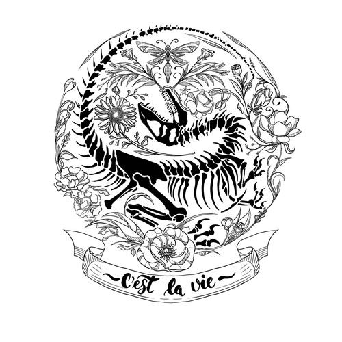 Raptor Tattoo Illustration