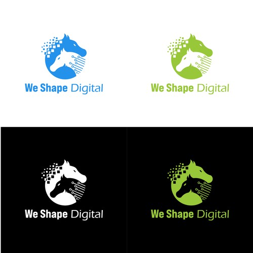 we shape digital logo