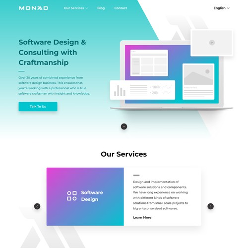 Landing Page Concept for Monad